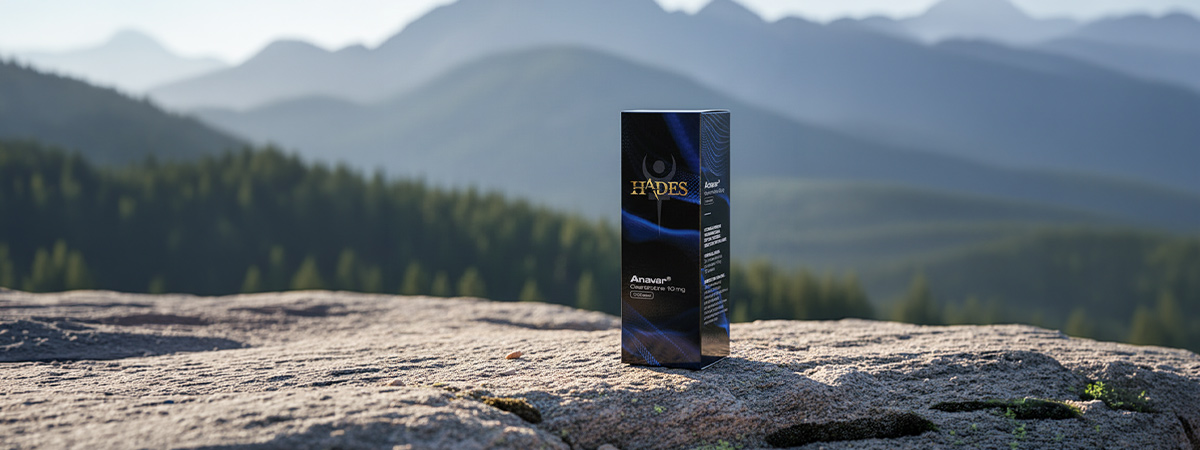 Anavar rendelés – Hades Oxandrolone 10 mg tabletta doboz természetes környezetben